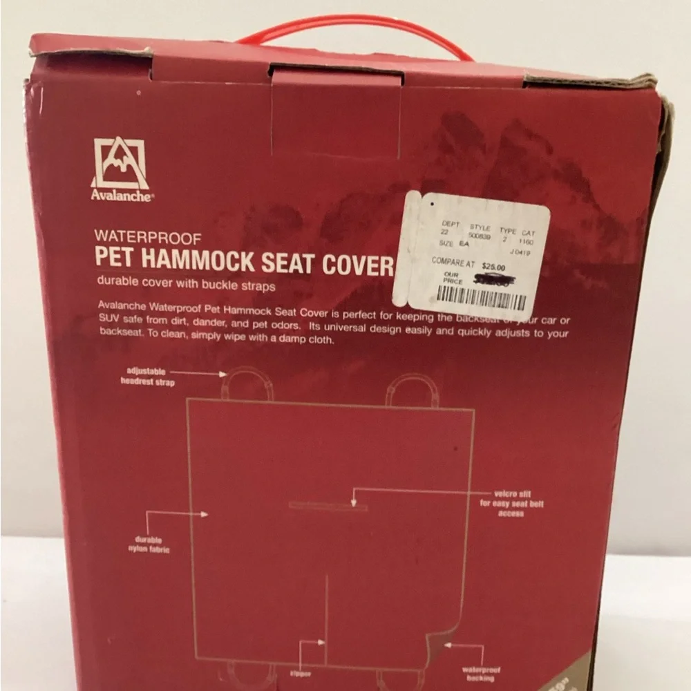 New Avalanche Waterproof Pet Hammock Seat Cover 54